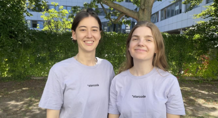 Lin Berghäuser (links) und Kira Trettin (rechts), Lokalvorständinnen Berlin Starcode e.V. © Privat