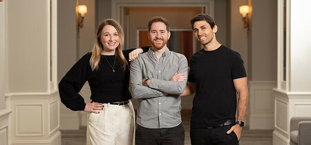 The Unframe founders, Larissa Schneider (COO), Shay Levi (CEO), and Adi Azarya (VP R&D) - © Unframe